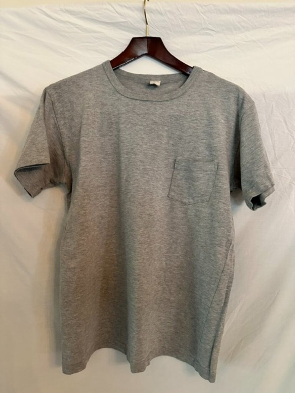 3sixteen Gray Heavyweight Pocket T-Shirt Made in USA Men's Large